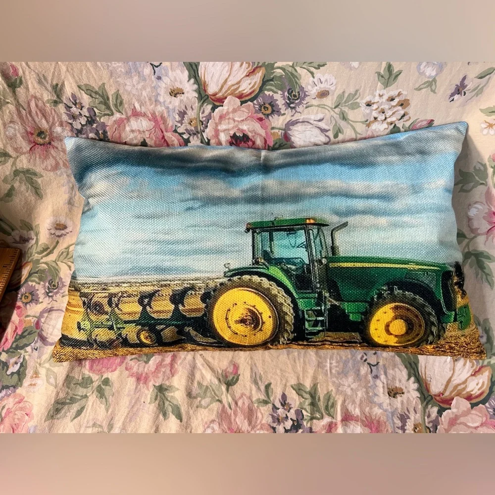 Tractor Print Pillowcase & pillow